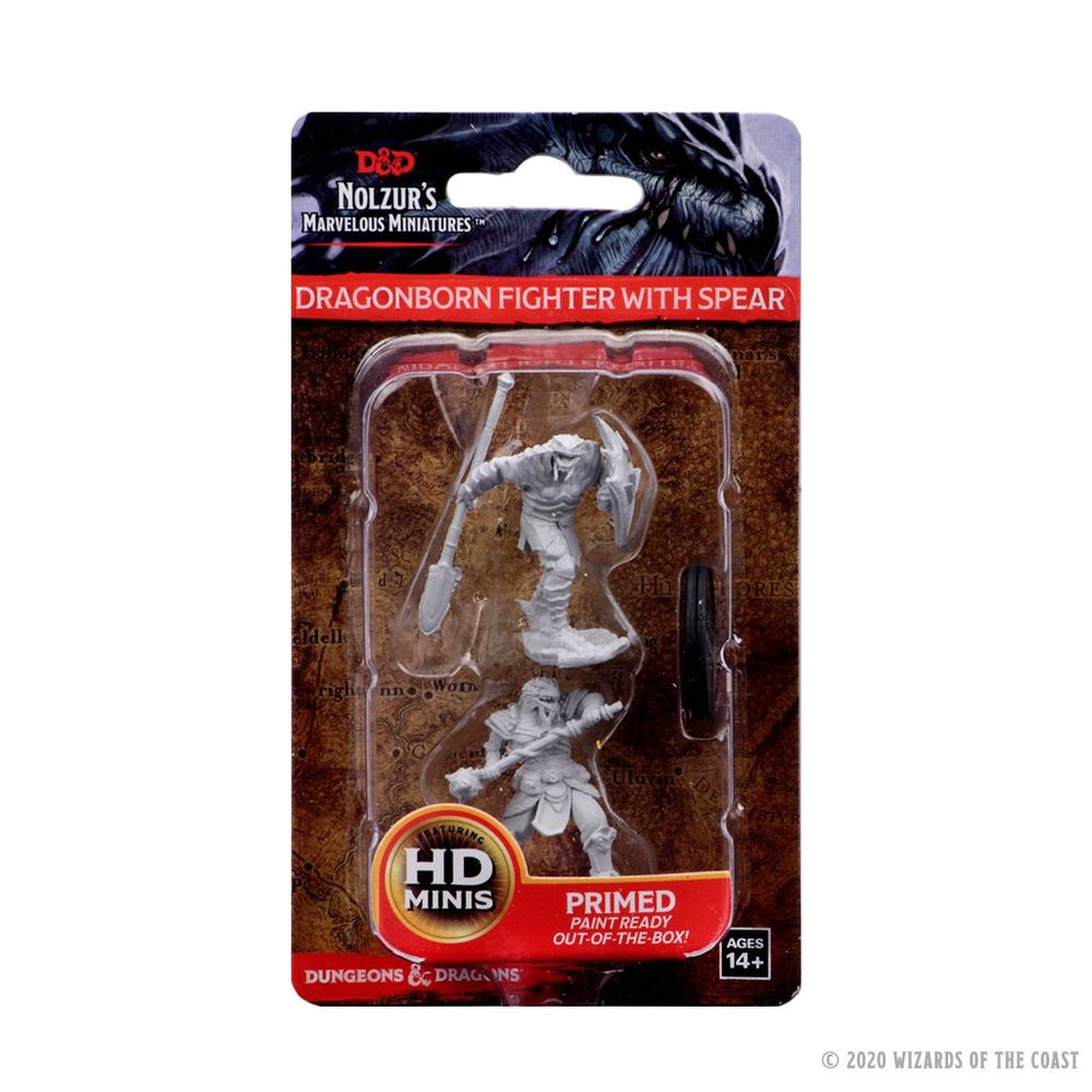 D&D - Minis - Nolzur's Marvelous Miniatures - Dragonborn Fighter With Spear