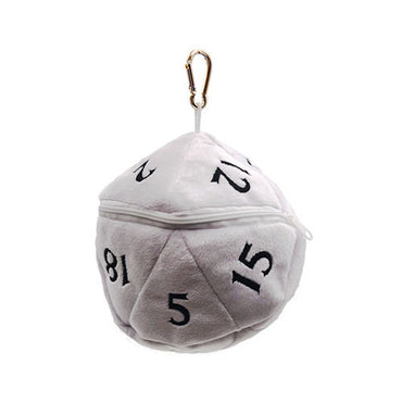 D&D - Dice Bag - D20 White/Black