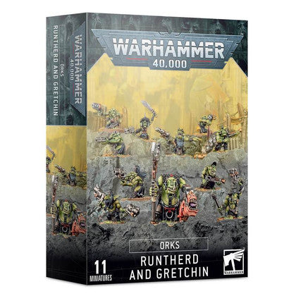 Warhammer 40k - Orks - Runtherd and Gretchin