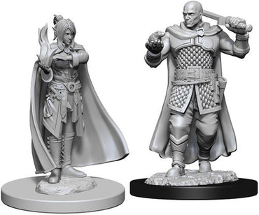 D&D - Minis - Nolzur's Marvelous Miniatures - Human Ranger & Moon Elf Sorcerer