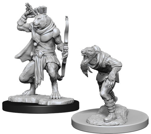 D&D - Minis - Nolzur's Marvelous Miniatures - wererat & weretiger