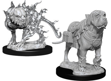 D&D - Nolzur's Marvelous Miniatures - Mastiff & Shadow Mastiff