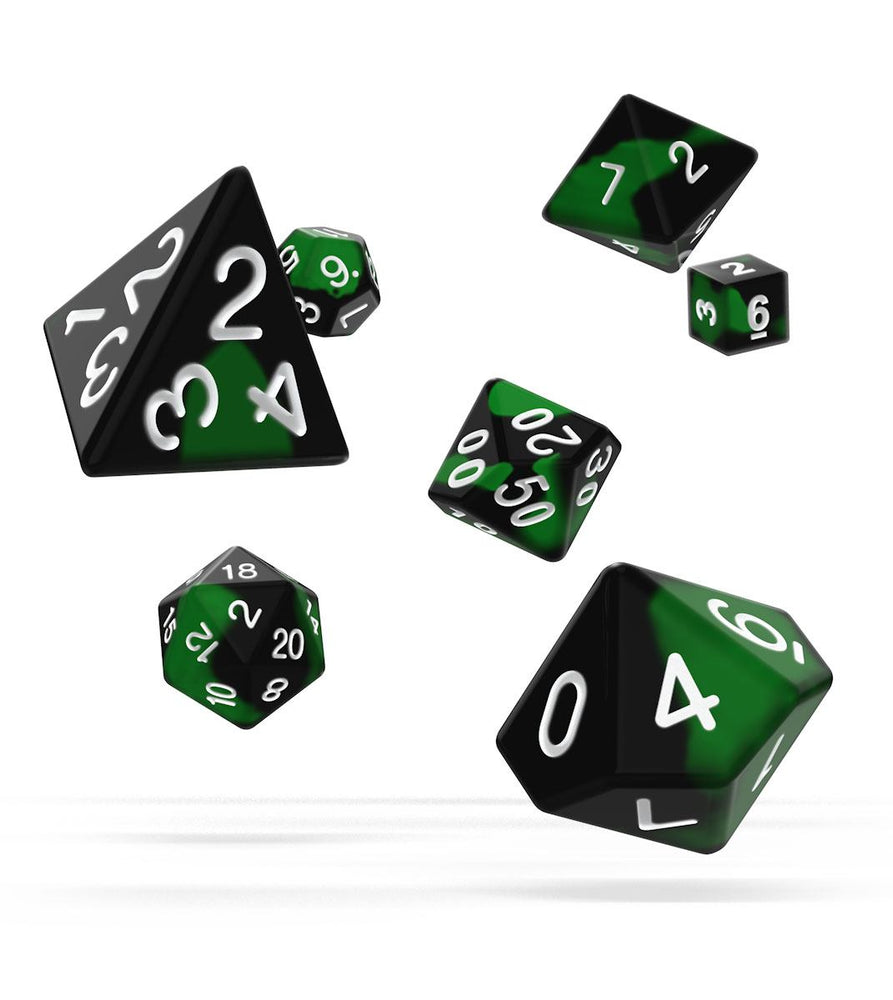 Oakie Doakie Dice - Glow in the Dark Biohazard